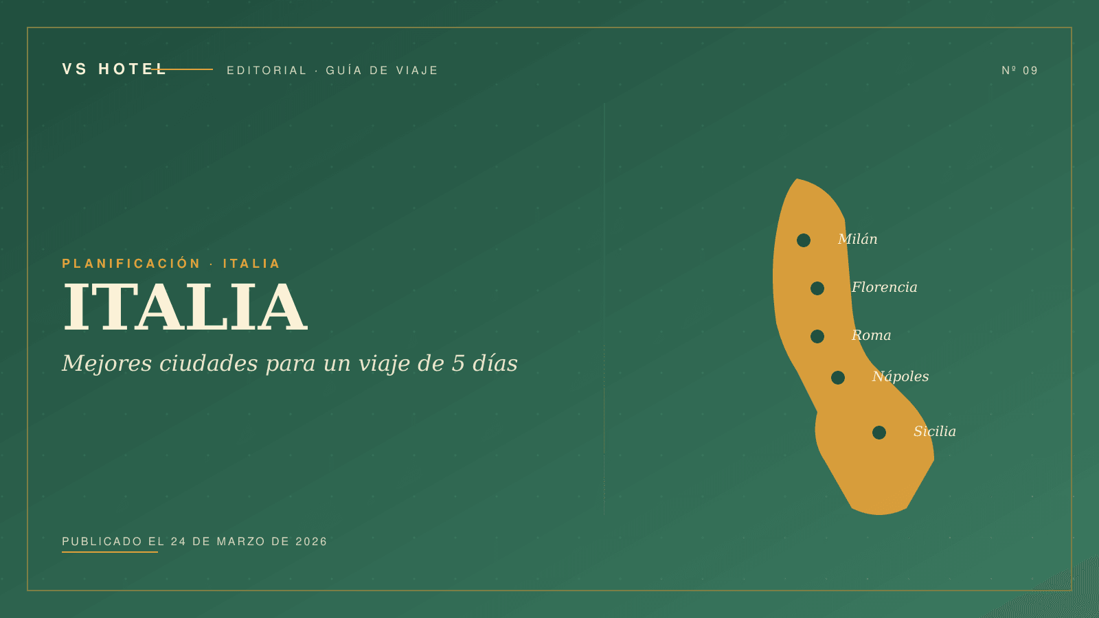 Las mejores ciudades italianas para un viaje de 5 días